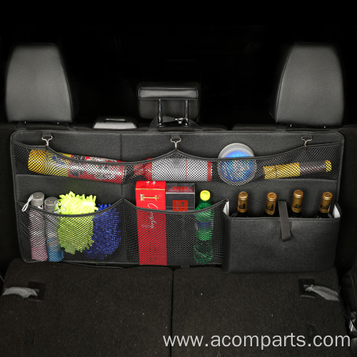 Car Trunk Backseat Organizer Leather Car Organizer Foldable